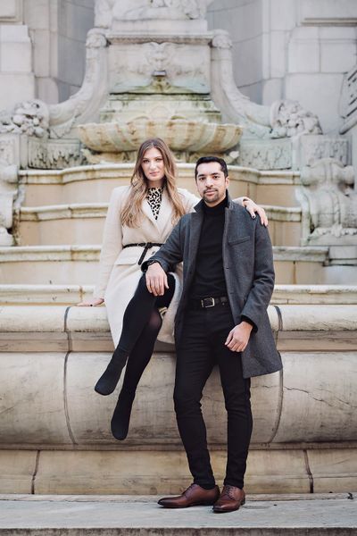 library-fountain-sitting